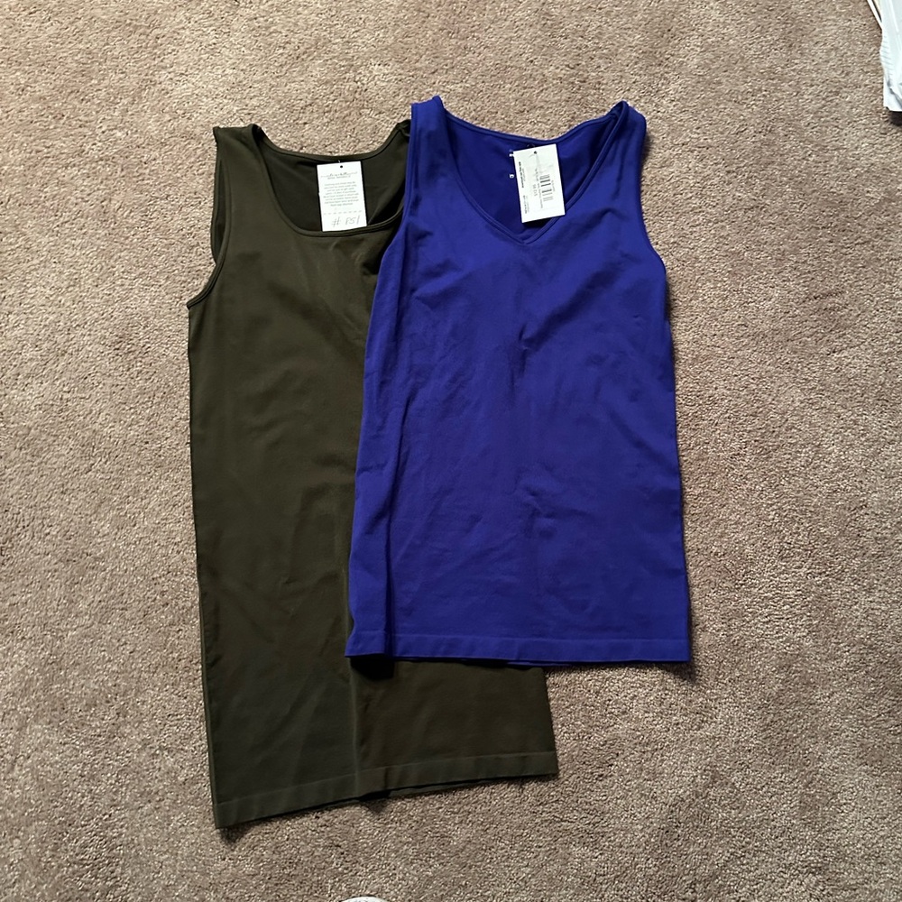 Zenana tank tops size L/XL NWT one standard and one tunic length